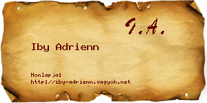 Iby Adrienn névjegykártya